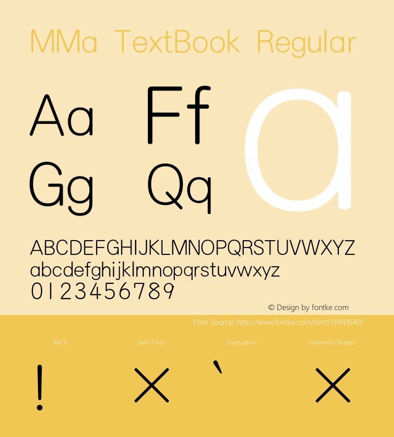 MMa TextBook Regular Version 3.100;PS 001.000;hotconv 1.0.38;makeotf.lib1.6.5960 Font Sample