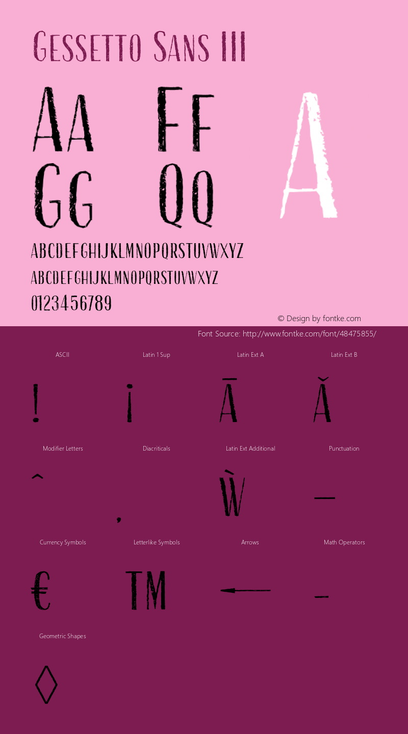 Gessetto Sans III Version 1.000;PS 001.000;hotconv 1.0.88;makeotf.lib2.5.64775 Font Sample