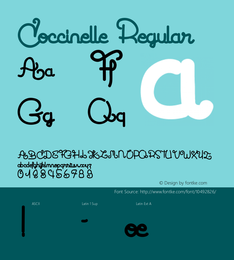 Coccinelle Regular Version 001.000 Font Sample