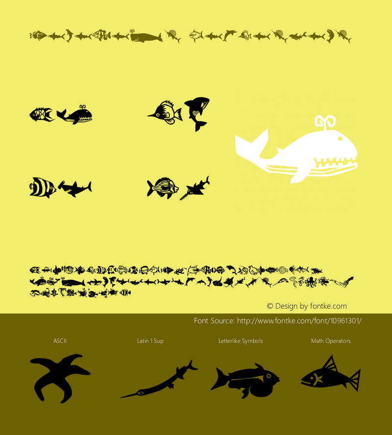 MiniPics LilFishies Version 001.000 Font Sample