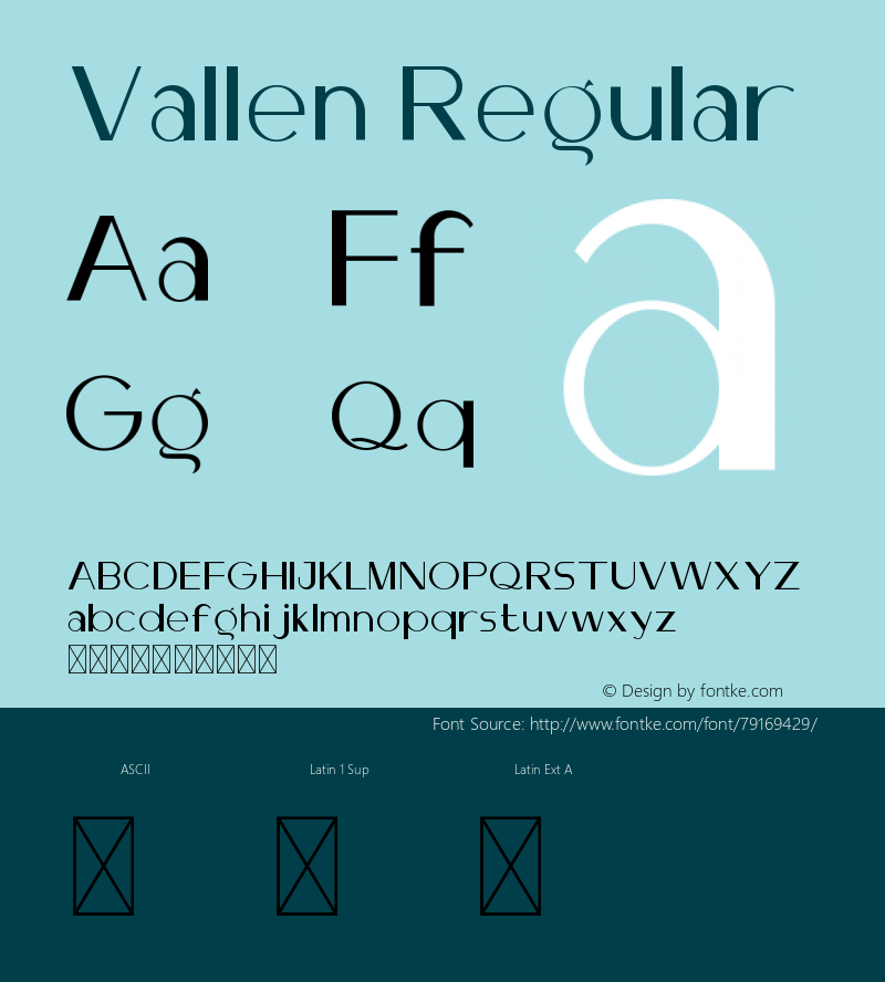 Vallen Version 1.008;Fontself Maker 3.5.1 Font Sample