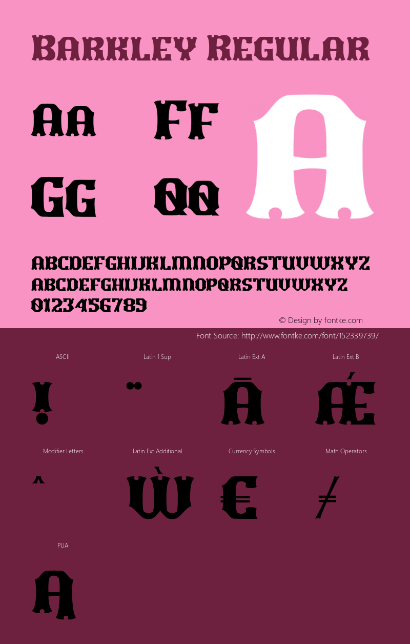 Barkley Version 1.000 Font Sample