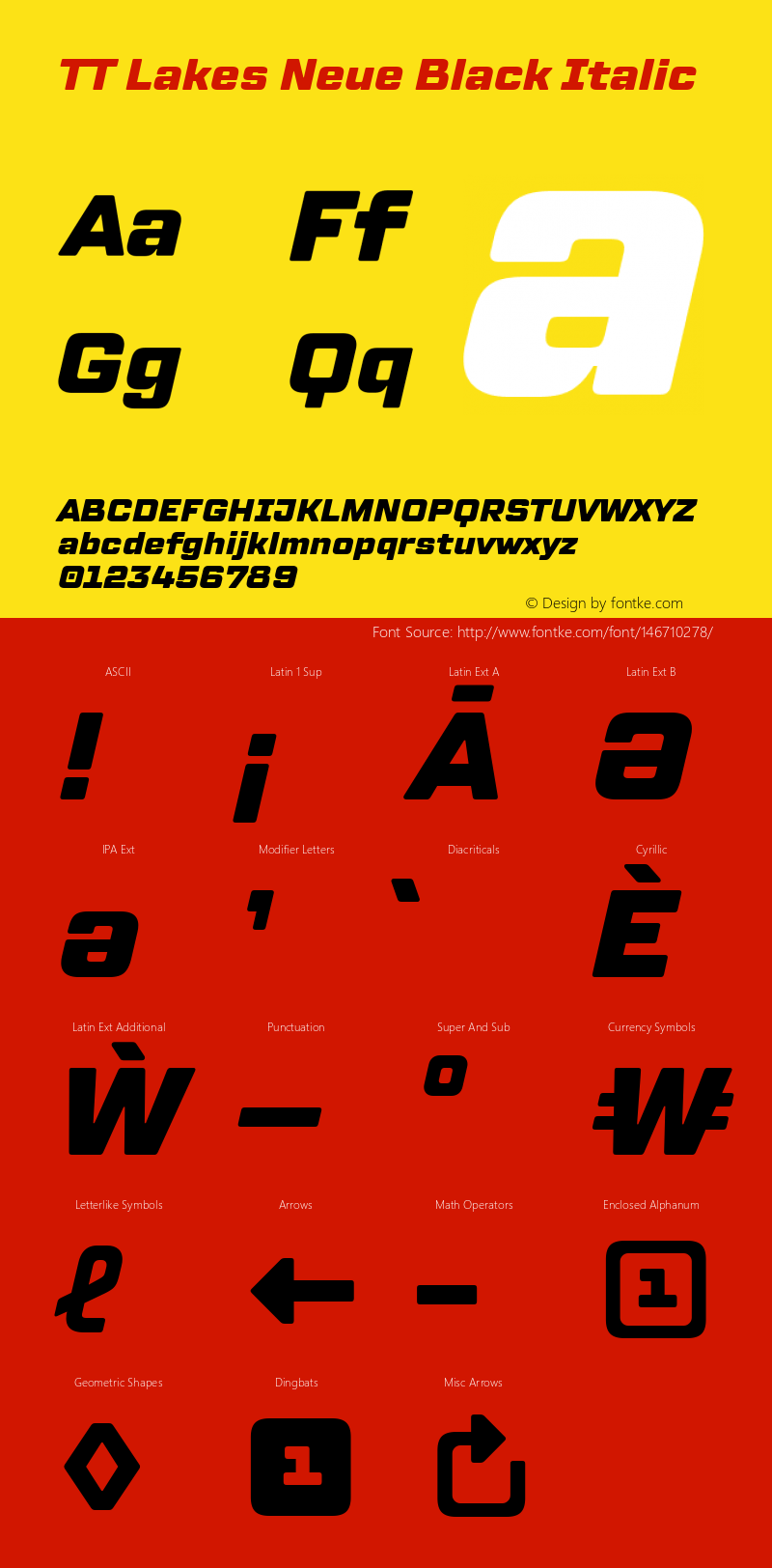 TT Lakes Neue Black Italic 1.000.18052020 Font Sample