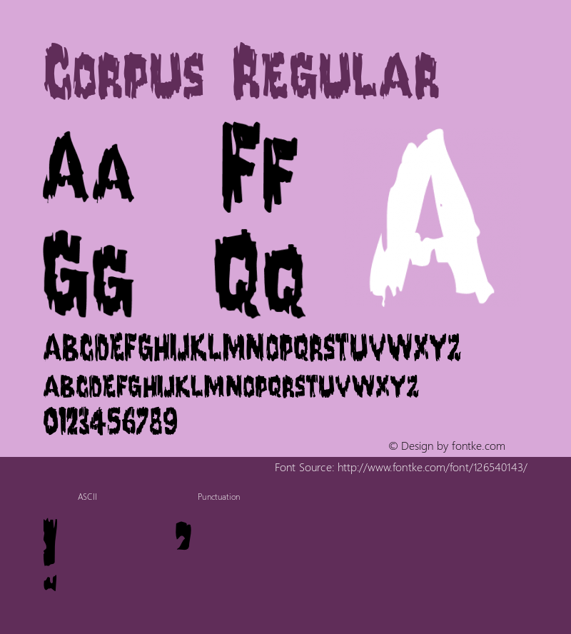 Corpus 001.000 Font Sample