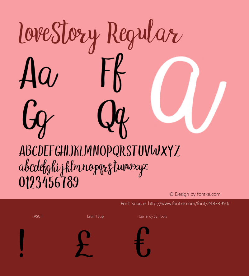 LoveStory Version 1.003;Fontself Maker 2.1.2 Font Sample