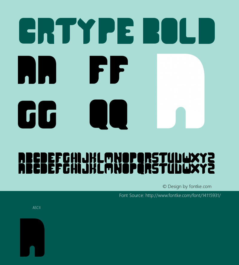 CR21TYPE Bold Version 1.000 Font Sample