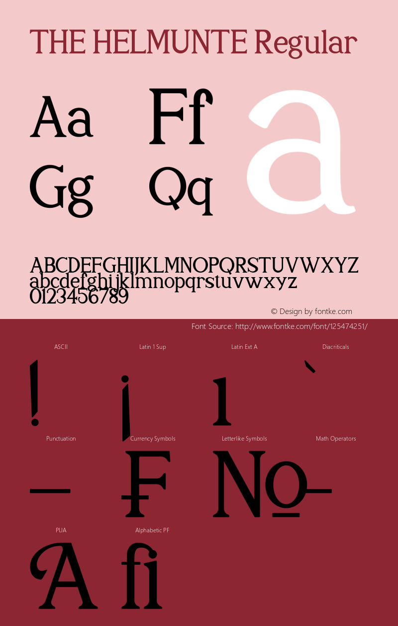 THE HELMUNTE Version 1.00;March 15, 2021;FontCreator 13.0.0.2683 64-bit Font Sample