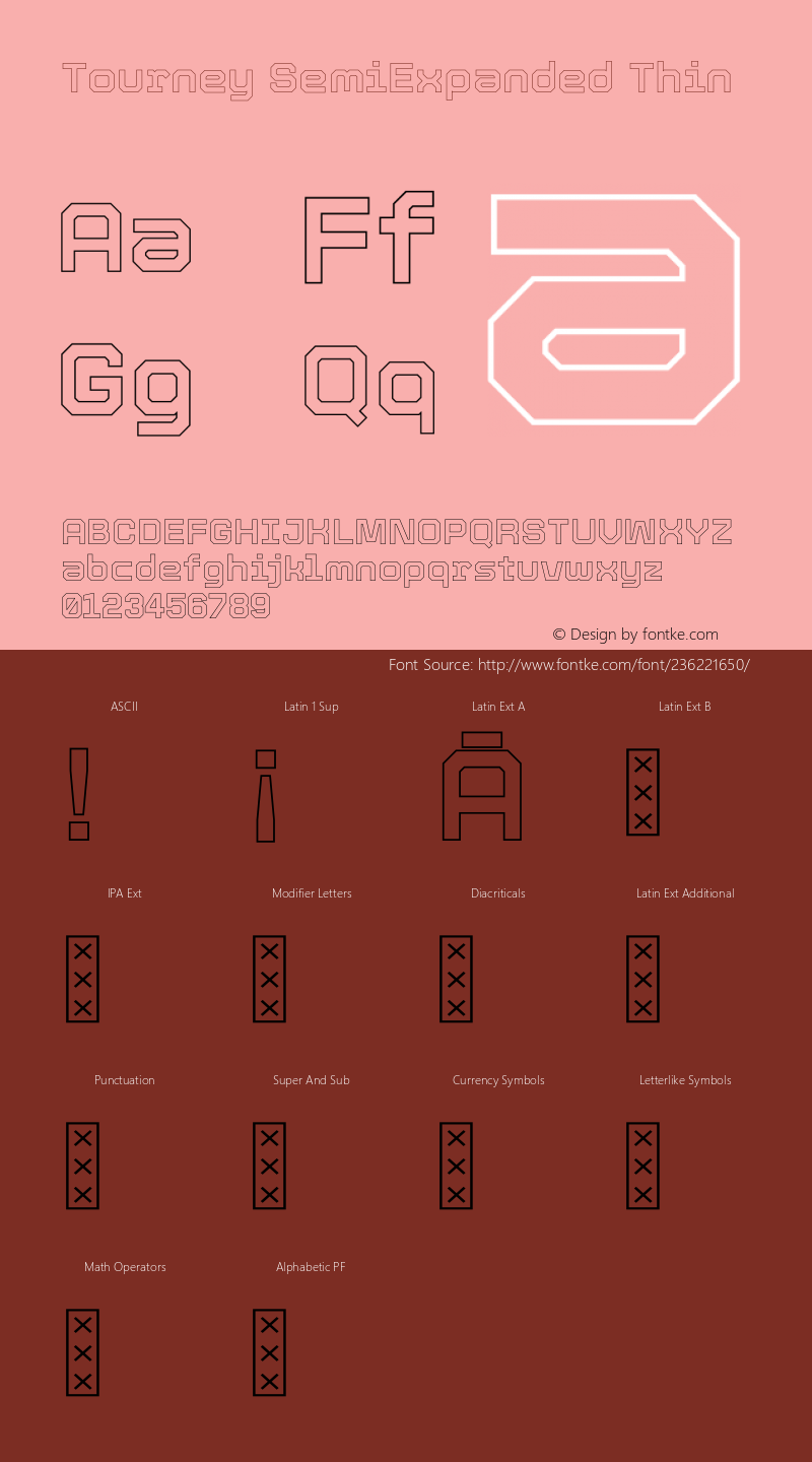 Tourney SemiExpanded Thin Version 1.015图片样张