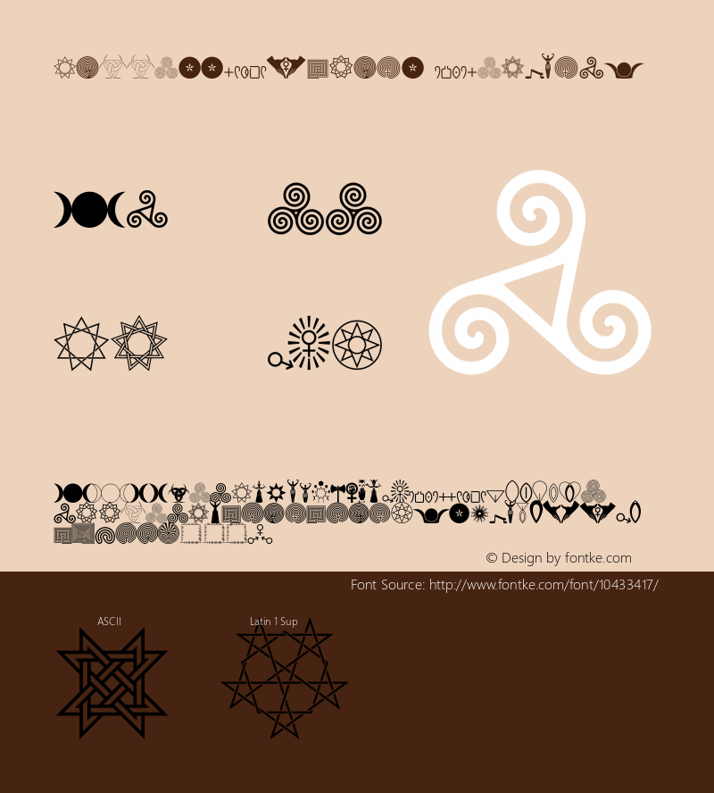 GoddessSymbols Regular Version 1.1 Thu May 03 02:22:50 2012 Font Sample