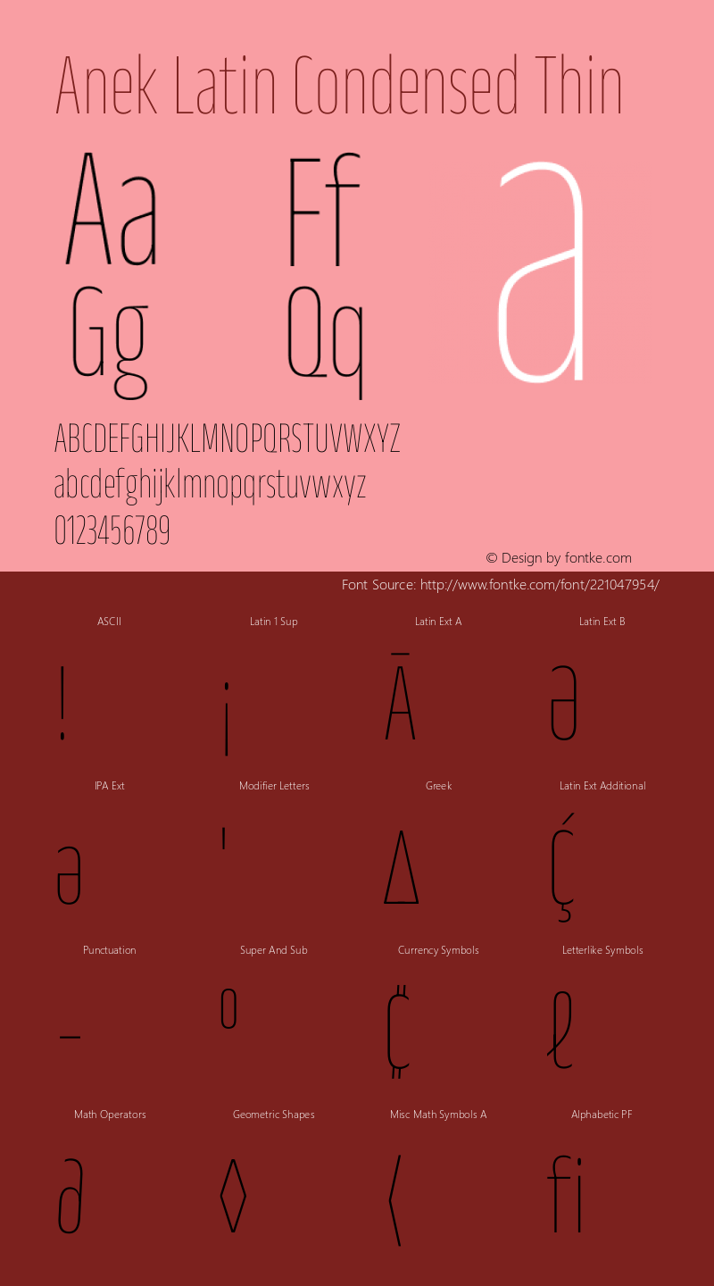 Anek Latin Condensed Thin Version 1.003图片样张