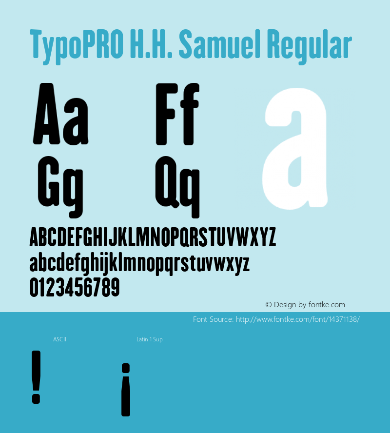 TypoPRO H.H. Samuel Regular Version 1.009 Font Sample