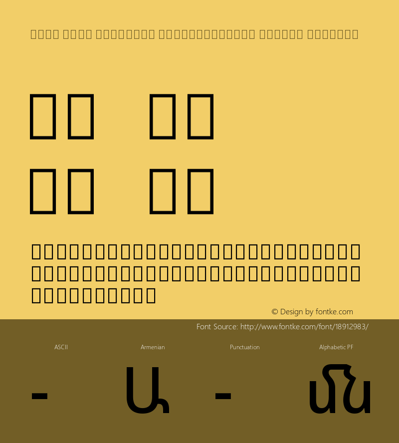 Noto Sans Armenian SemiCondensed Medium Regular Version 1.902 Font Sample