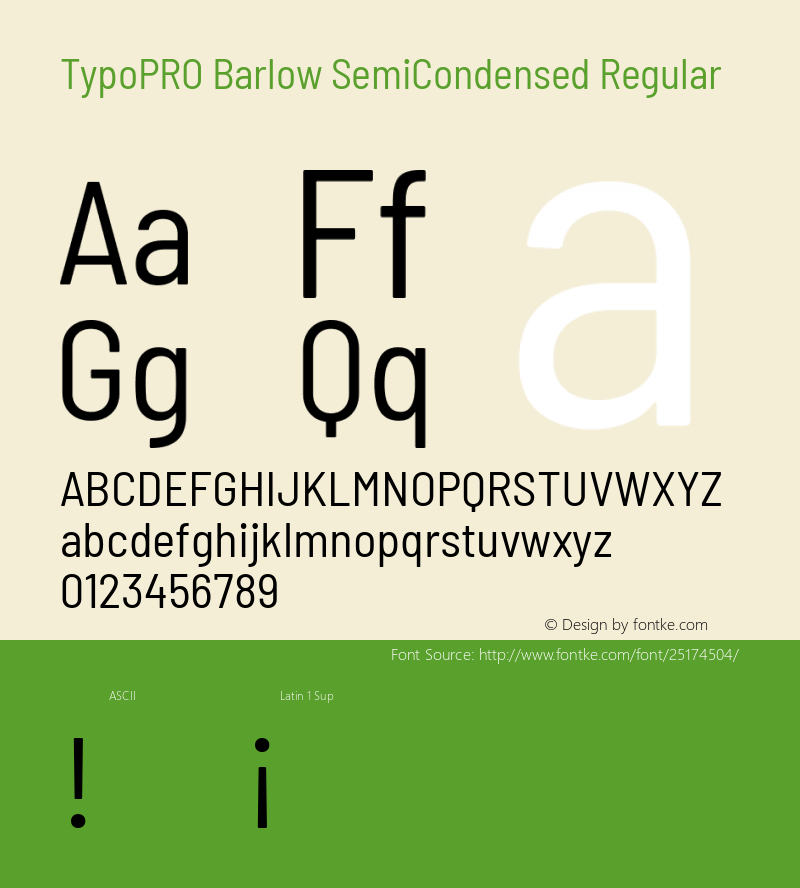 TypoPRO Barlow Semi Condensed Regular Version 1.301 Font Sample