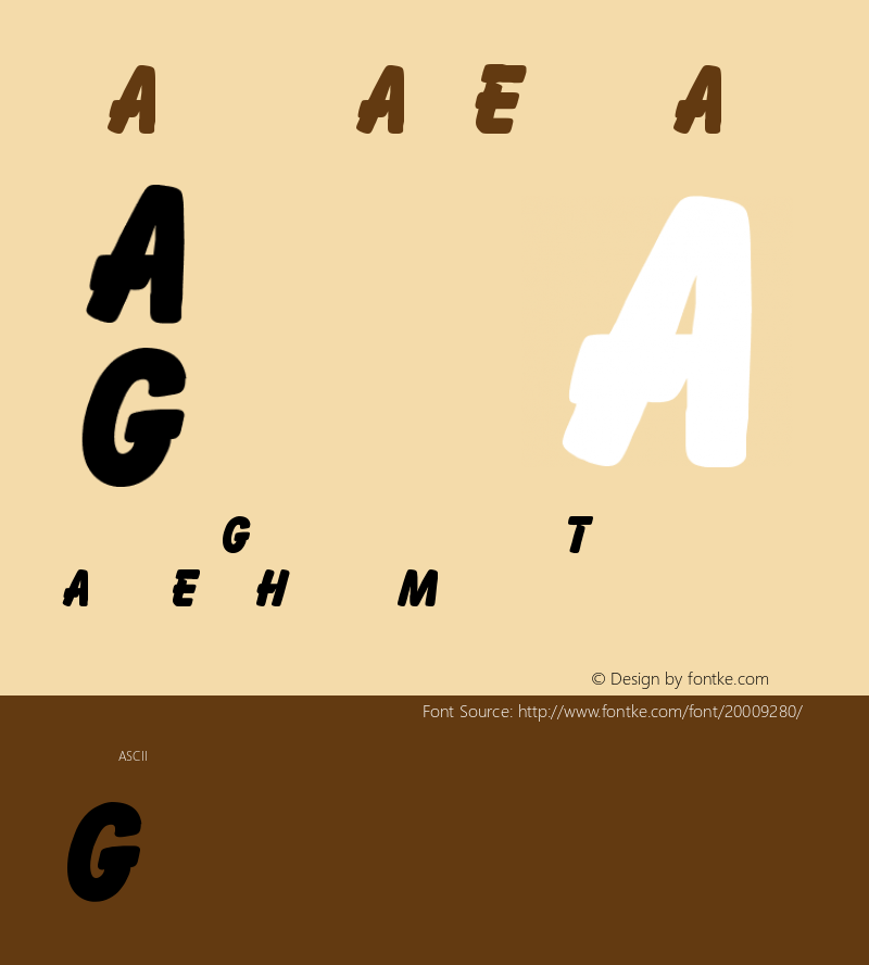 Bazooka Version 1.0 Extracted by ASV http://www.buraks.com/asv Font Sample