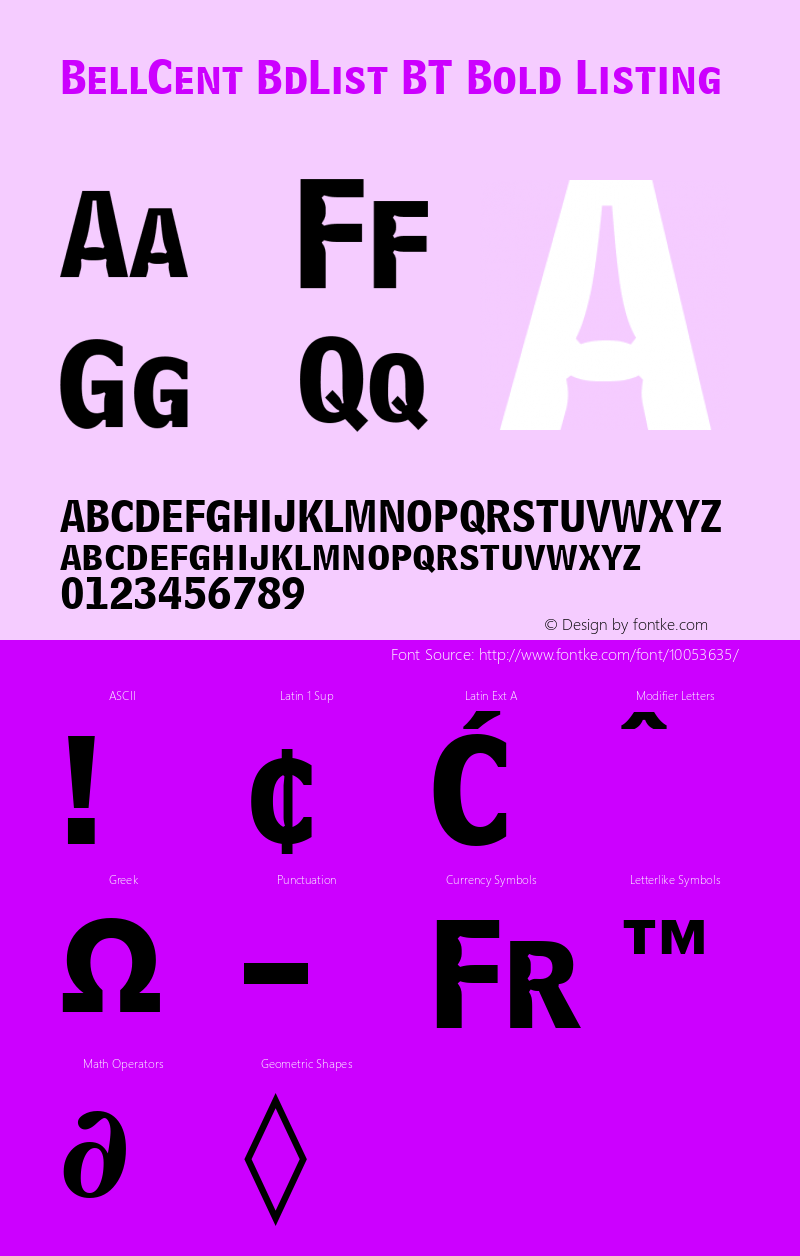 BellCent BdList BT Bold Listing mfgpctt-v1.52 Monday, January 25, 1993 1:08:18 pm (EST) Font Sample