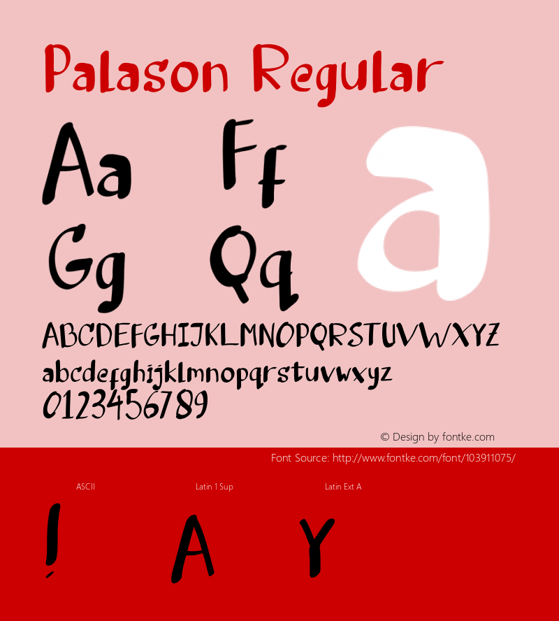 Palason Version 1.003;Fontself Maker 3.5.4 Font Sample