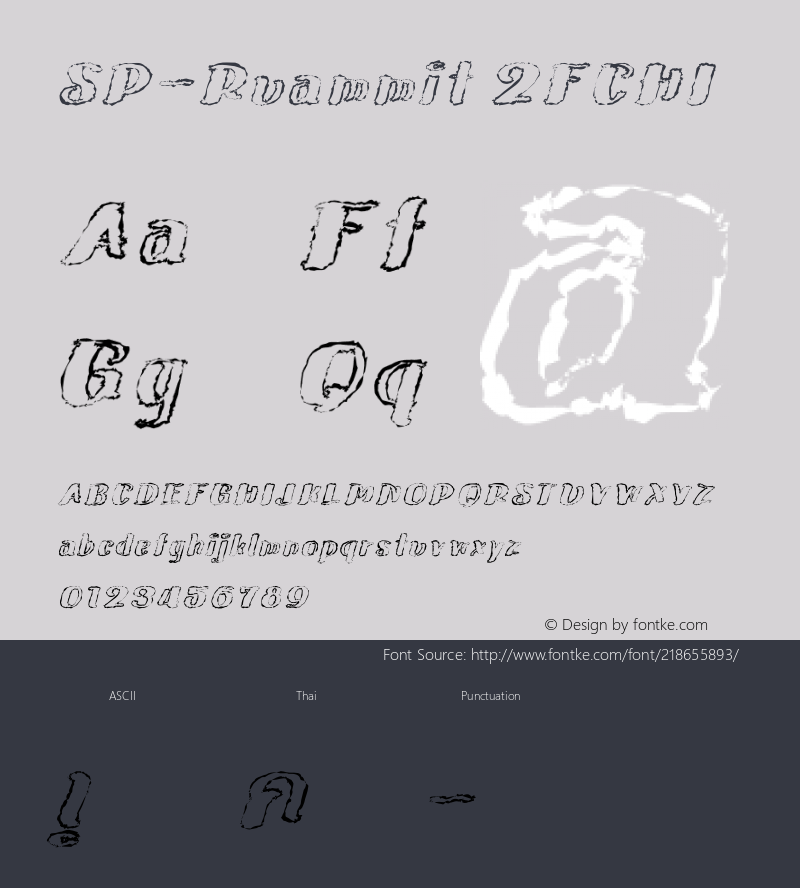 SP-Ruammit 2FCHI Version 2.000;December 8, 2021;FontCreator 14.0.0.2793 64-bit图片样张