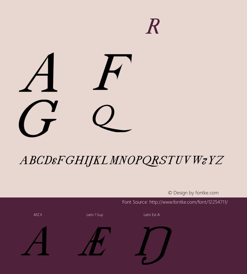 drmdozittc7 Regular Version 001.001 Font Sample