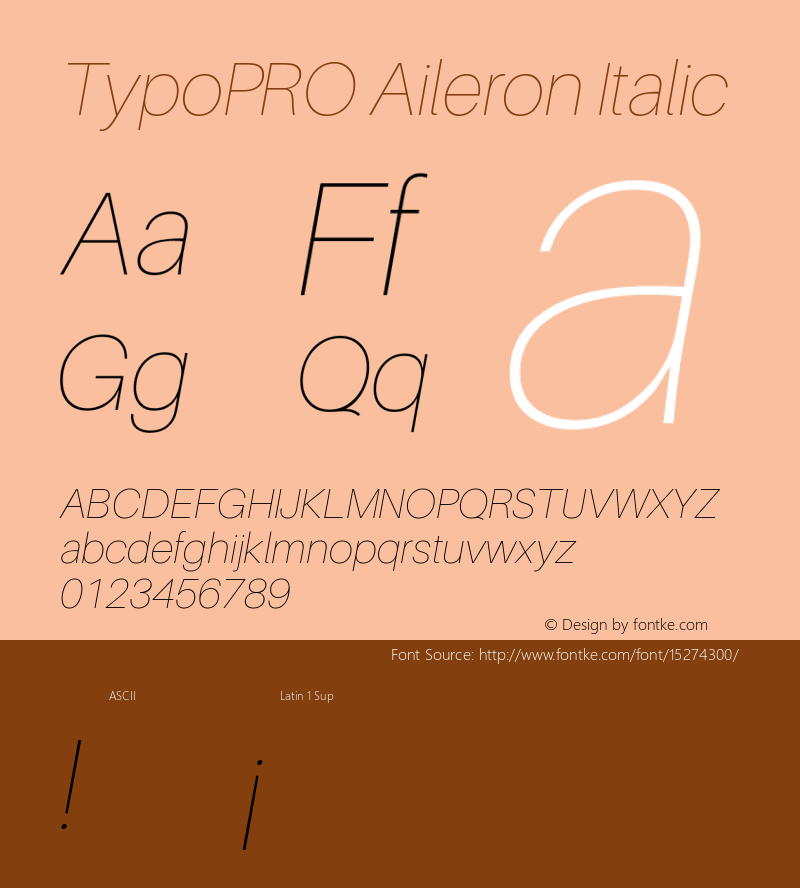 TypoPRO Aileron Italic Version 1.102;PS 001.102;hotconv 1.0.70;makeotf.lib2.5.58329 Font Sample