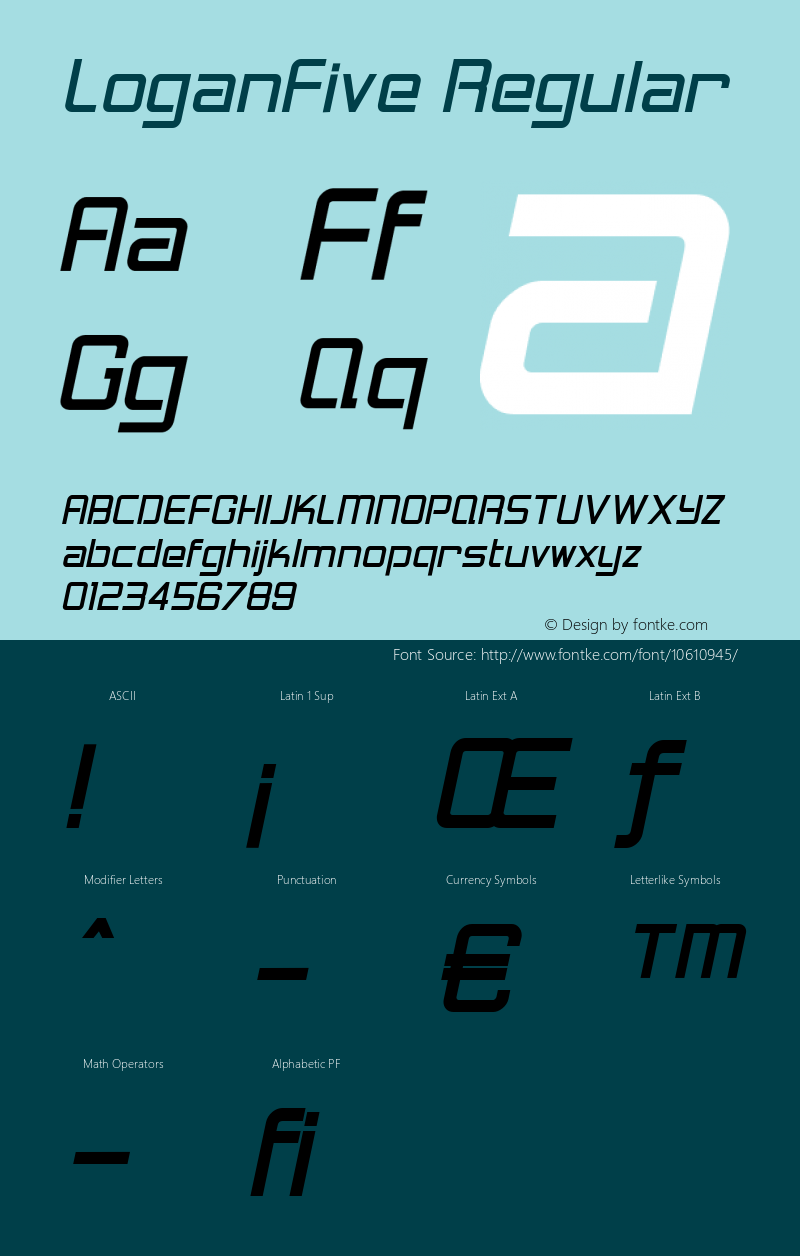 LoganFive Regular 1.000;com.myfonts.northernblock.logan-five.italic.wfkit2.3dXW Font Sample