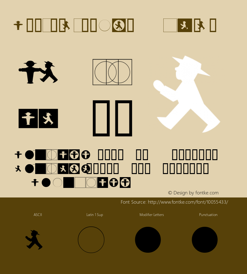 Ampelmaennchen Regular Altsys Fontographer 4.0.3 01.09.1995 Font Sample