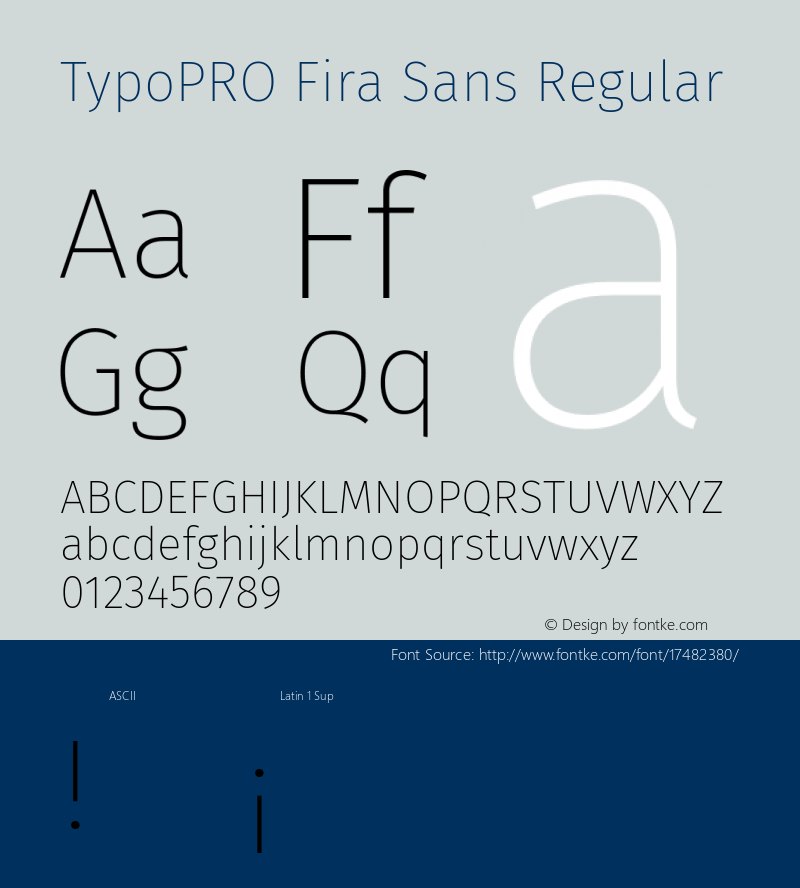 TypoPRO Fira Sans Regular Version 4.106;PS 004.106;hotconv 1.0.70;makeotf.lib2.5.58329 Font Sample