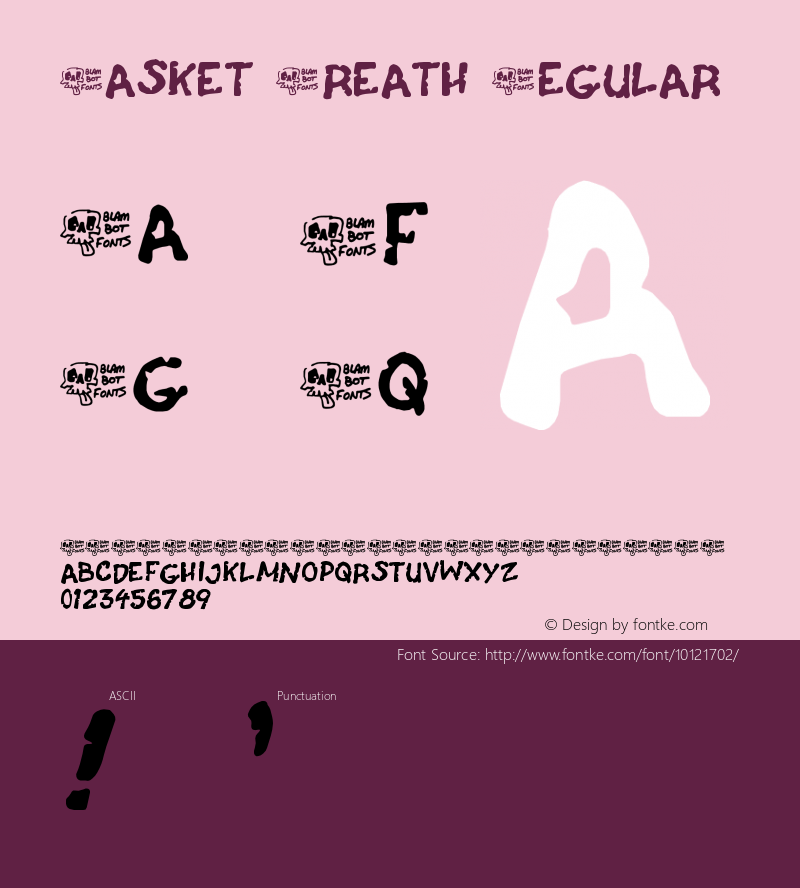 Casket Breath Regular Unknown Font Sample