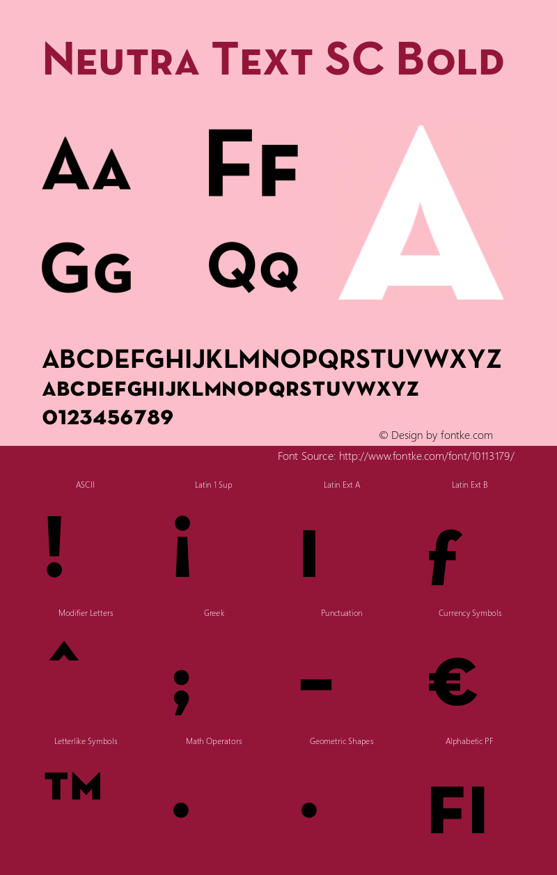 Neutra Text SC Bold OTF 1.000;PS 001.000;Core 1.0.29 Font Sample