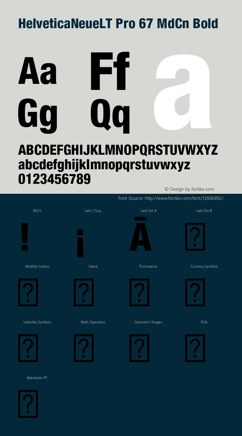 HelveticaNeueLT Pro 67 MdCn Bold Version 1.500;PS 001.005;hotconv 1.0.38 Font Sample