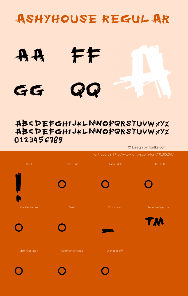 Ashyhouse Regular 001.000 Font Sample