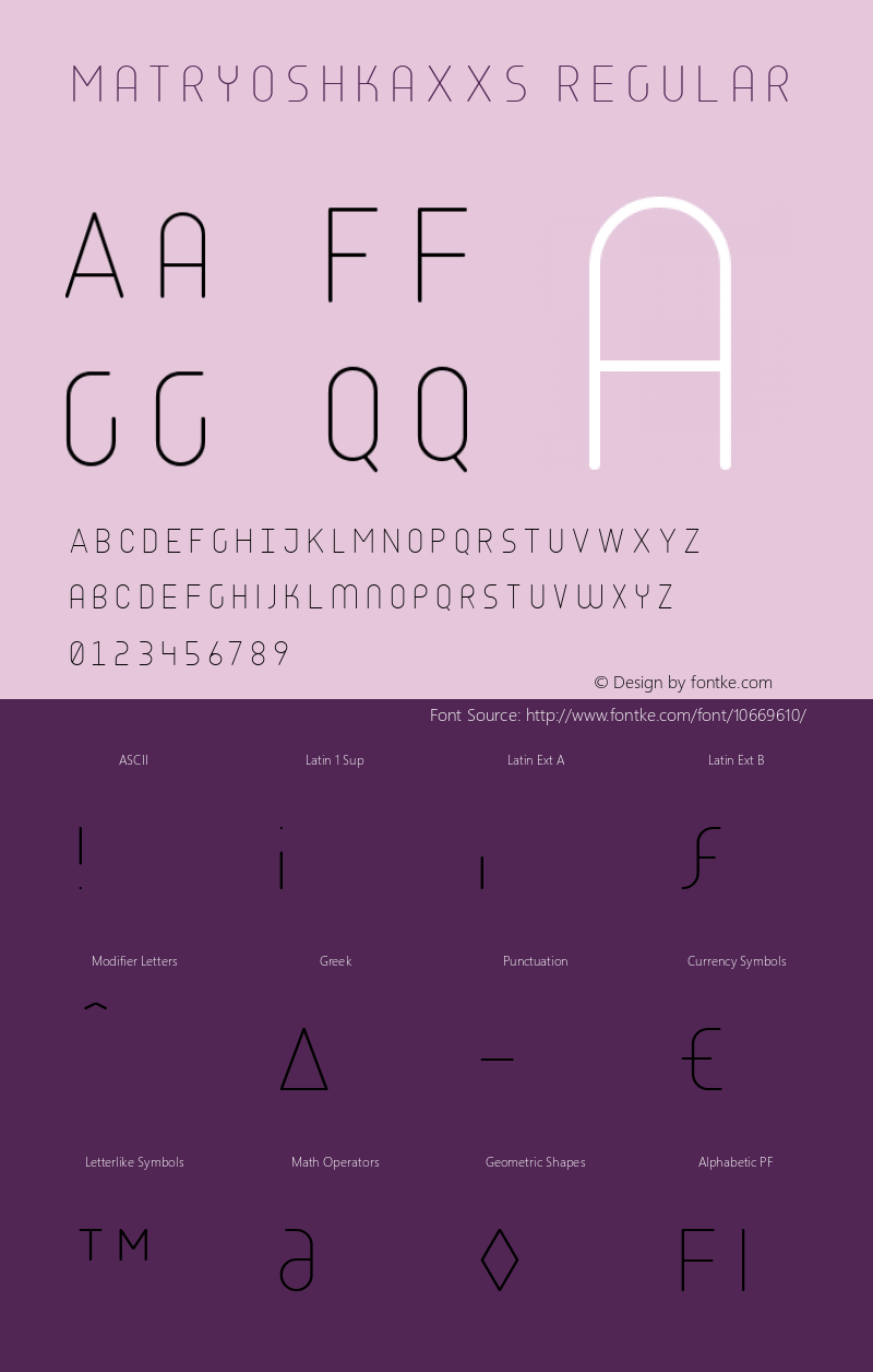 MatryoshkaXXS Regular 001.001;com.myfonts.easy.volcano.matryoshka.xxs.wfkit2.version.3sPB Font Sample