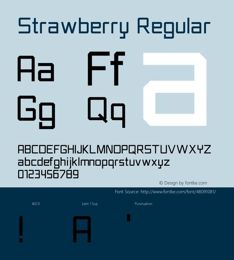 Strawberry Version 1.003;Fontself Maker 3.1.2 Font Sample