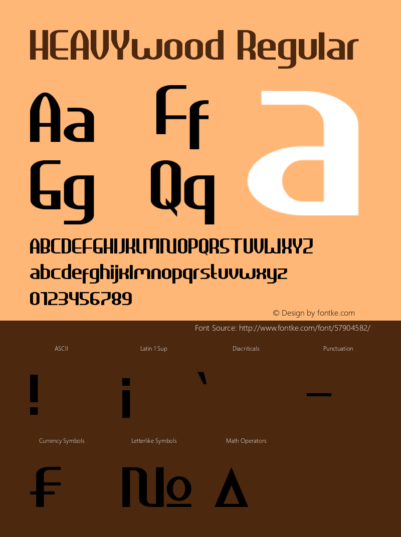 HEAVYwood Version 1.00;November 21, 2019;FontCreator 12.0.0.2535 64-bit Font Sample