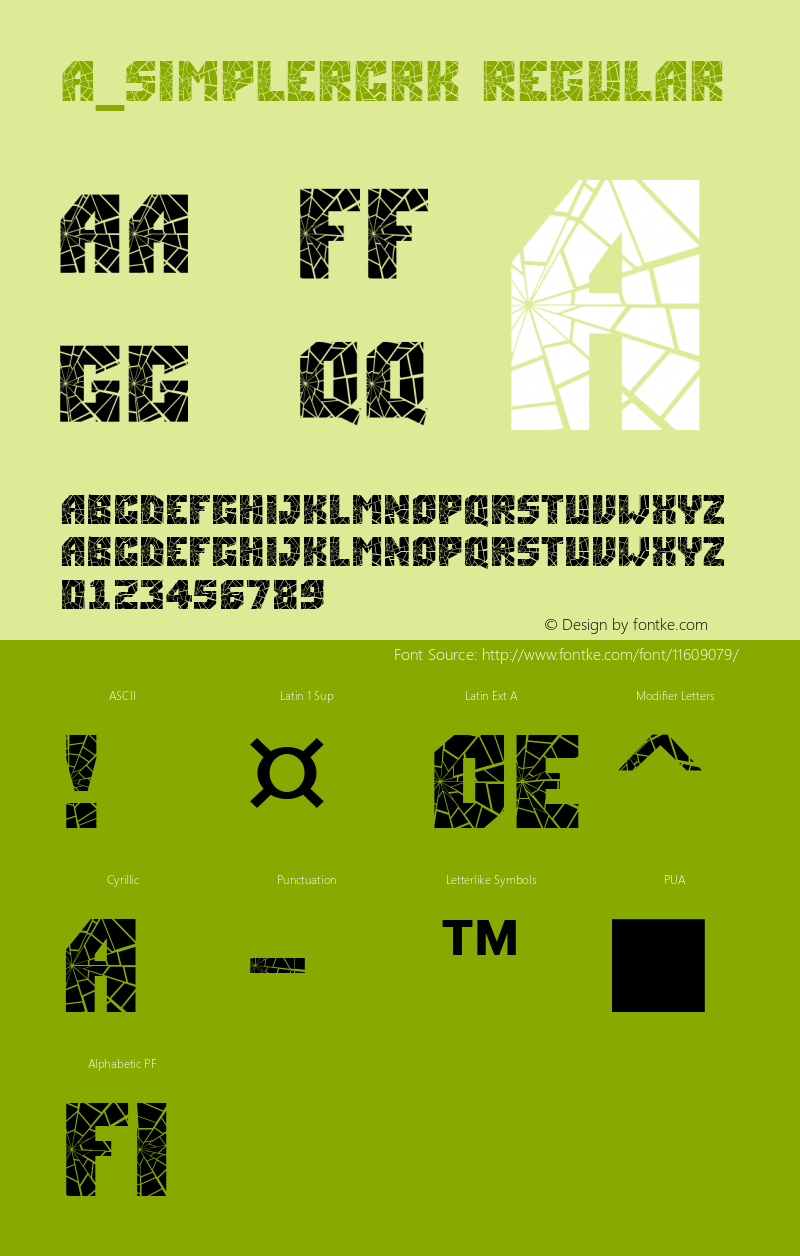 a_SimplerCrk Regular 01.03 Font Sample