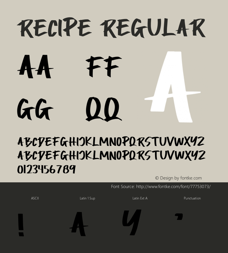 RECIPE Version 1.002;Fontself Maker 3.5.1 Font Sample