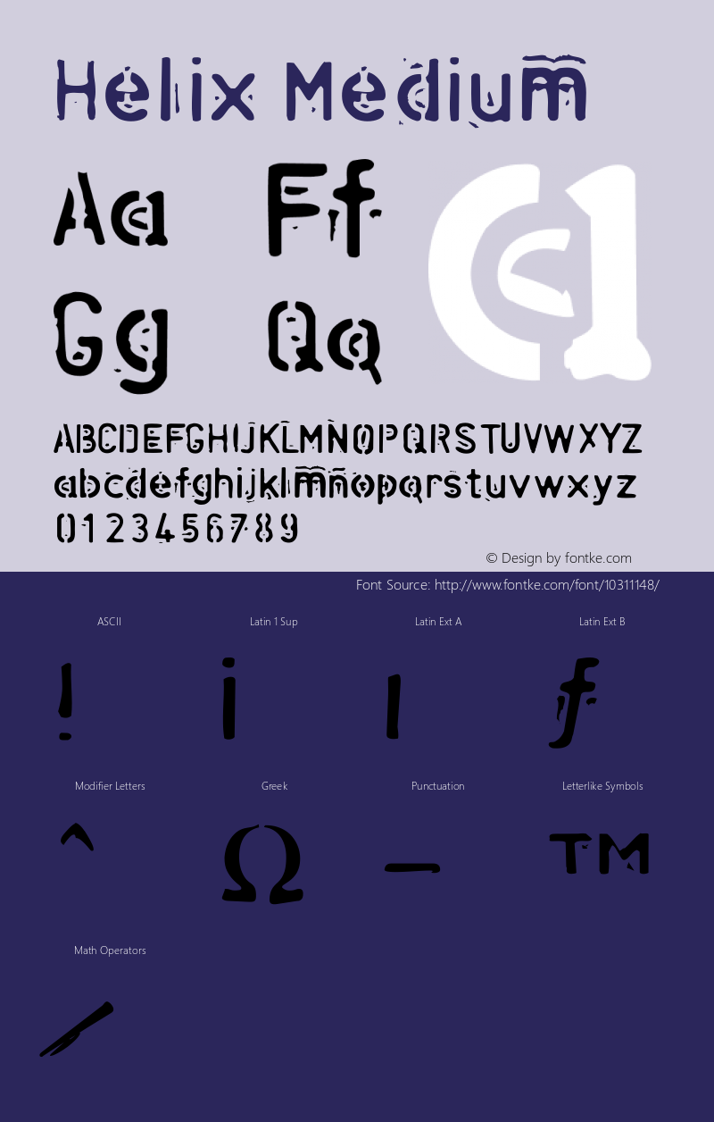 Helix Medium 001.000 Font Sample