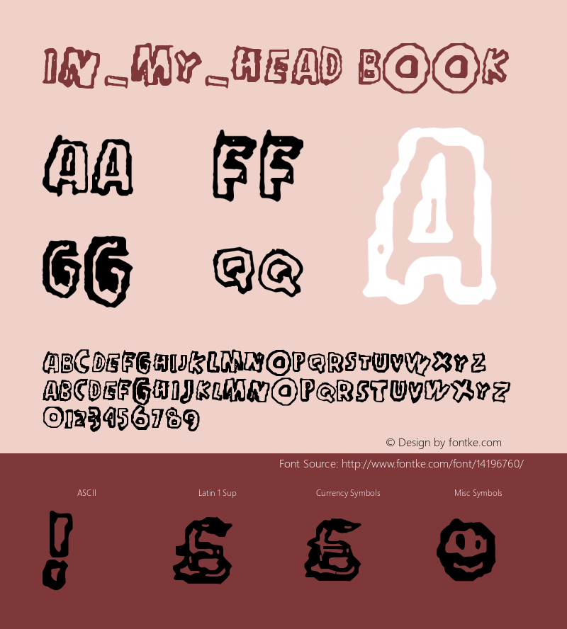 in_my_head Book Version 1.00 April 24, 2006, Font Sample