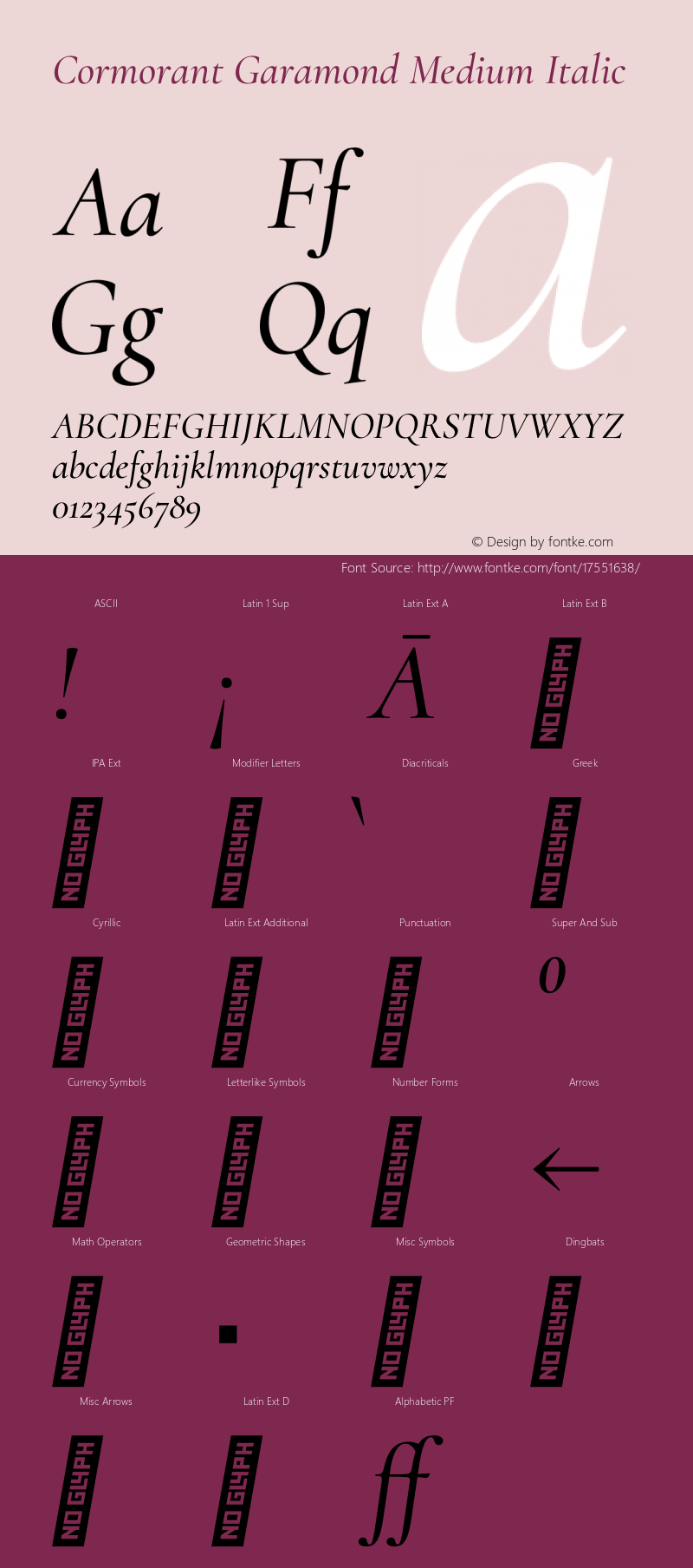 Cormorant Garamond Medium Italic Version 3.002;PS 003.002;hotconv 1.0.88;makeotf.lib2.5.64775 Font Sample