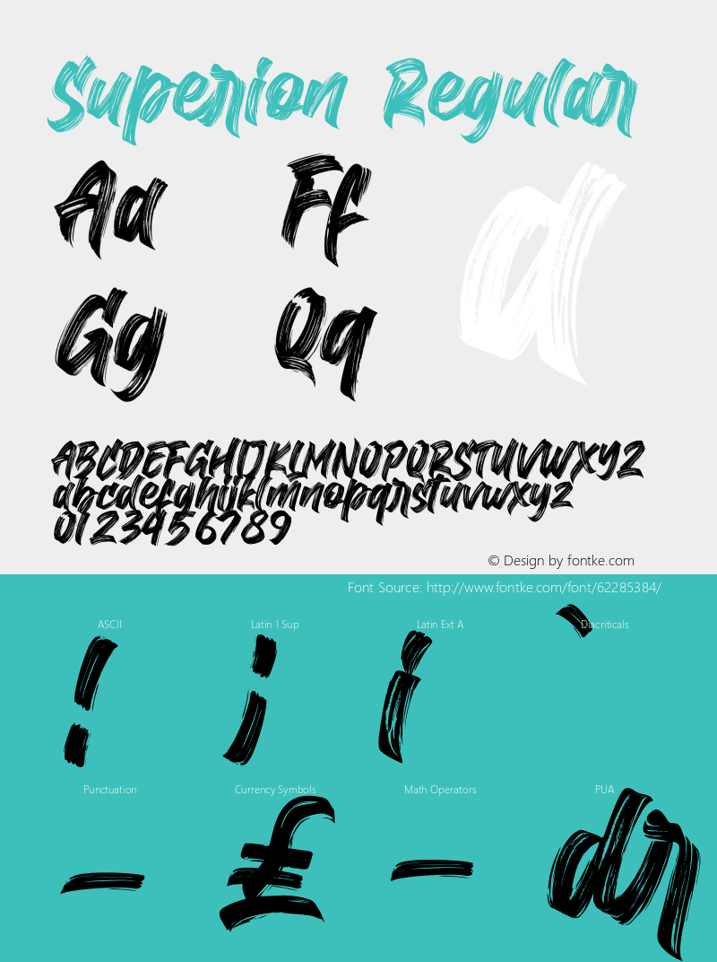 Superion Version 1.00;April 26, 2020;FontCreator 12.0.0.2547 64-bit Font Sample