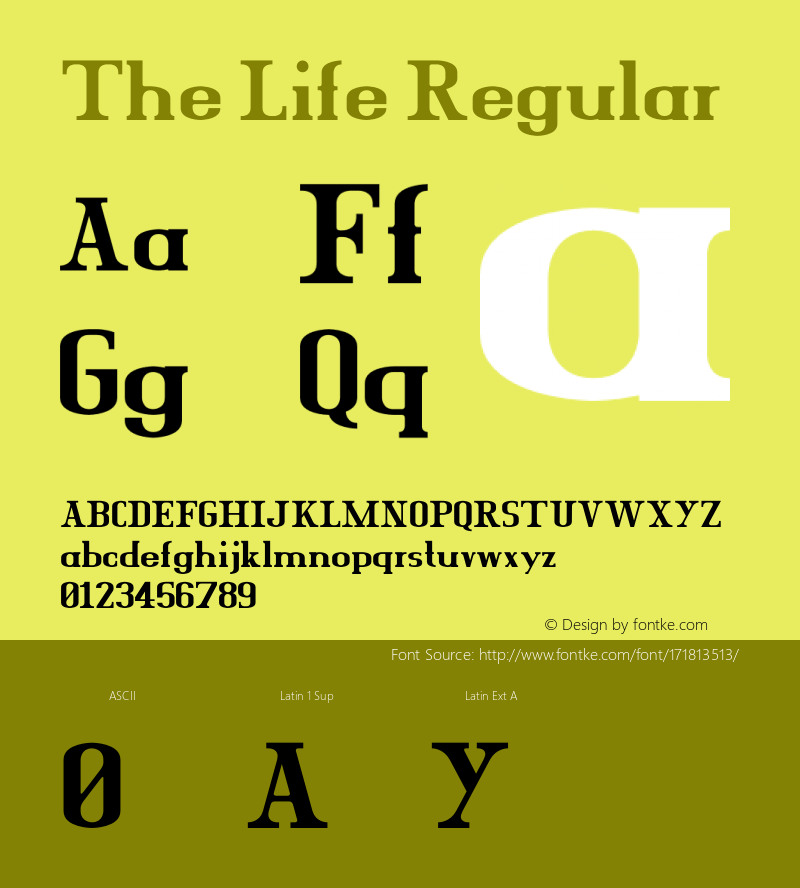 The Life Version 1.007;Fontself Maker 3.5.4图片样张