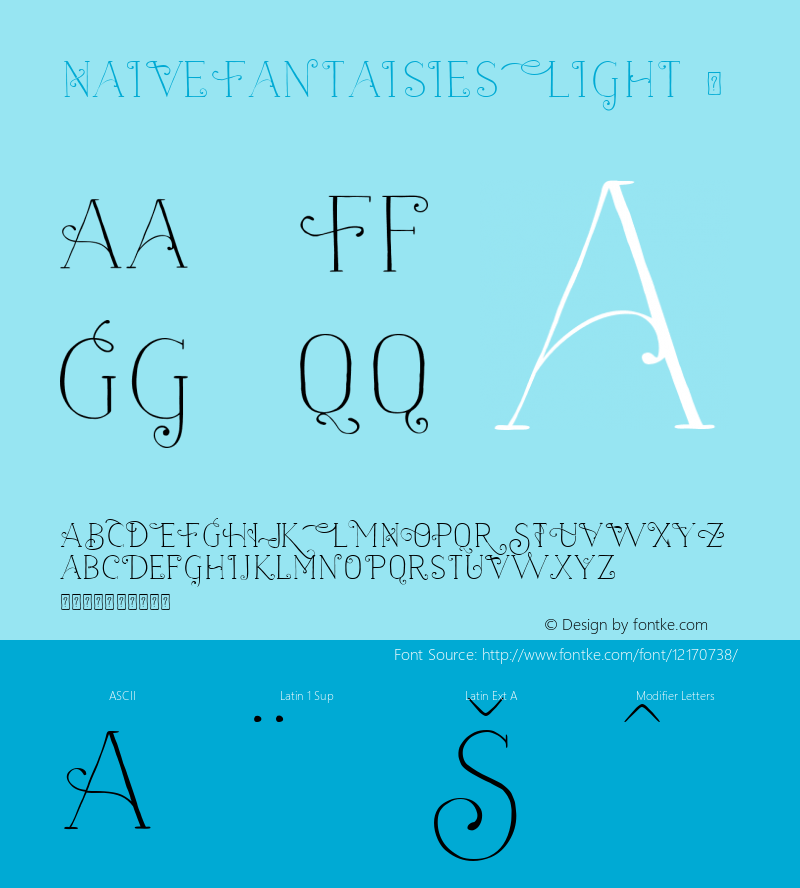 NaiveFantaisiesLight ☞ 2.000;com.myfonts.easy.la-goupil.naive.fantaisies-light.wfkit2.version.461L Font Sample
