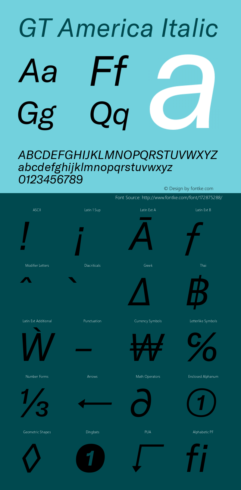 GT America Regular Italic Version 4.001图片样张