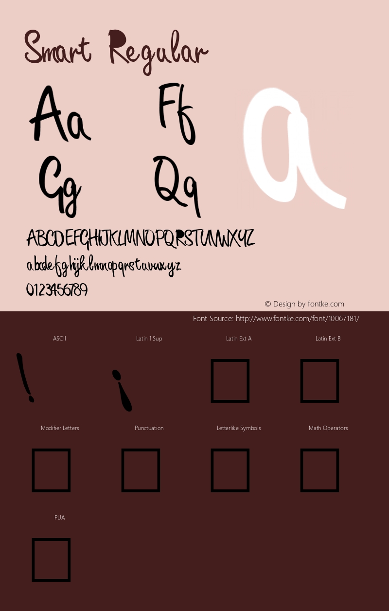 Smart Regular Altsys Metamorphosis:11/13/94 Font Sample