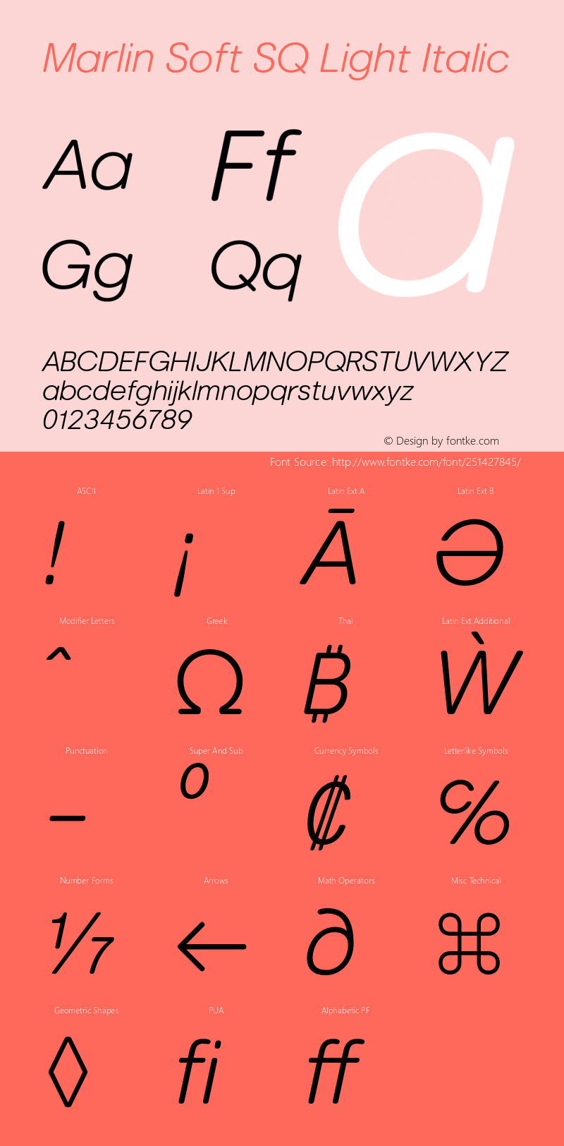 MarlinSoftSQ-LightItalic 001.000图片样张