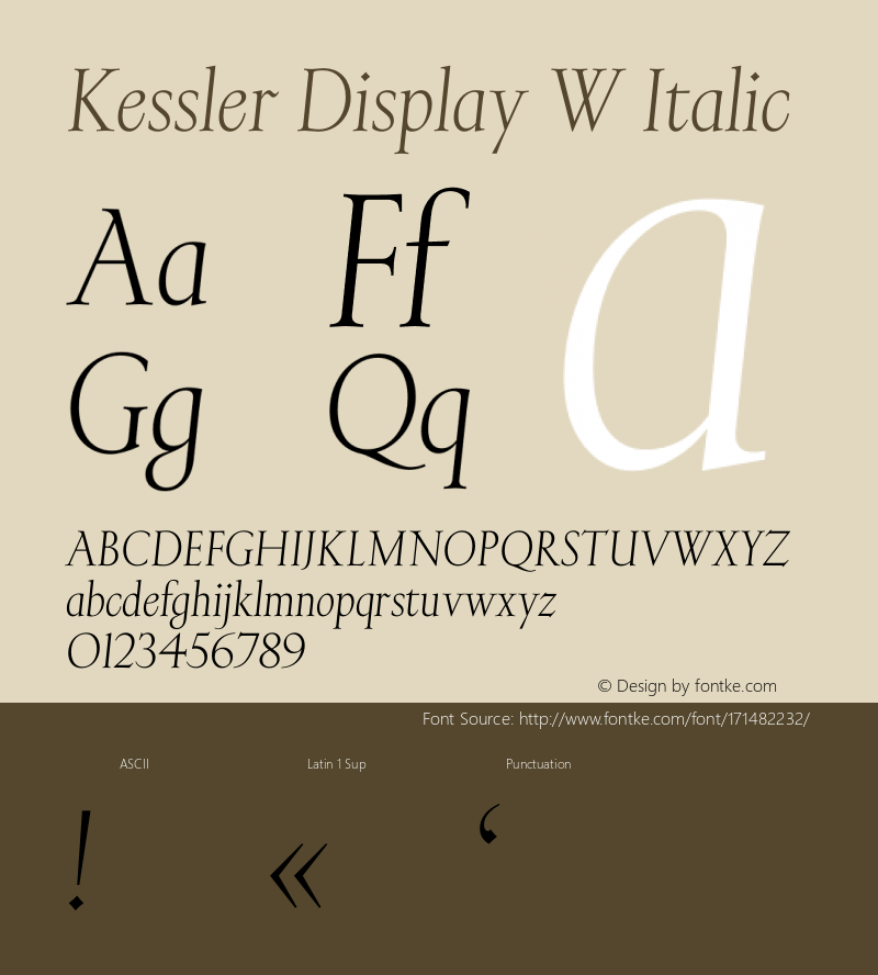 Kessler Display W Italic Version 1.003;PS 1.2;hotconv 1.0.88;makeotf.lib2.5.647800; ttfautohint (v1.8.2)图片样张