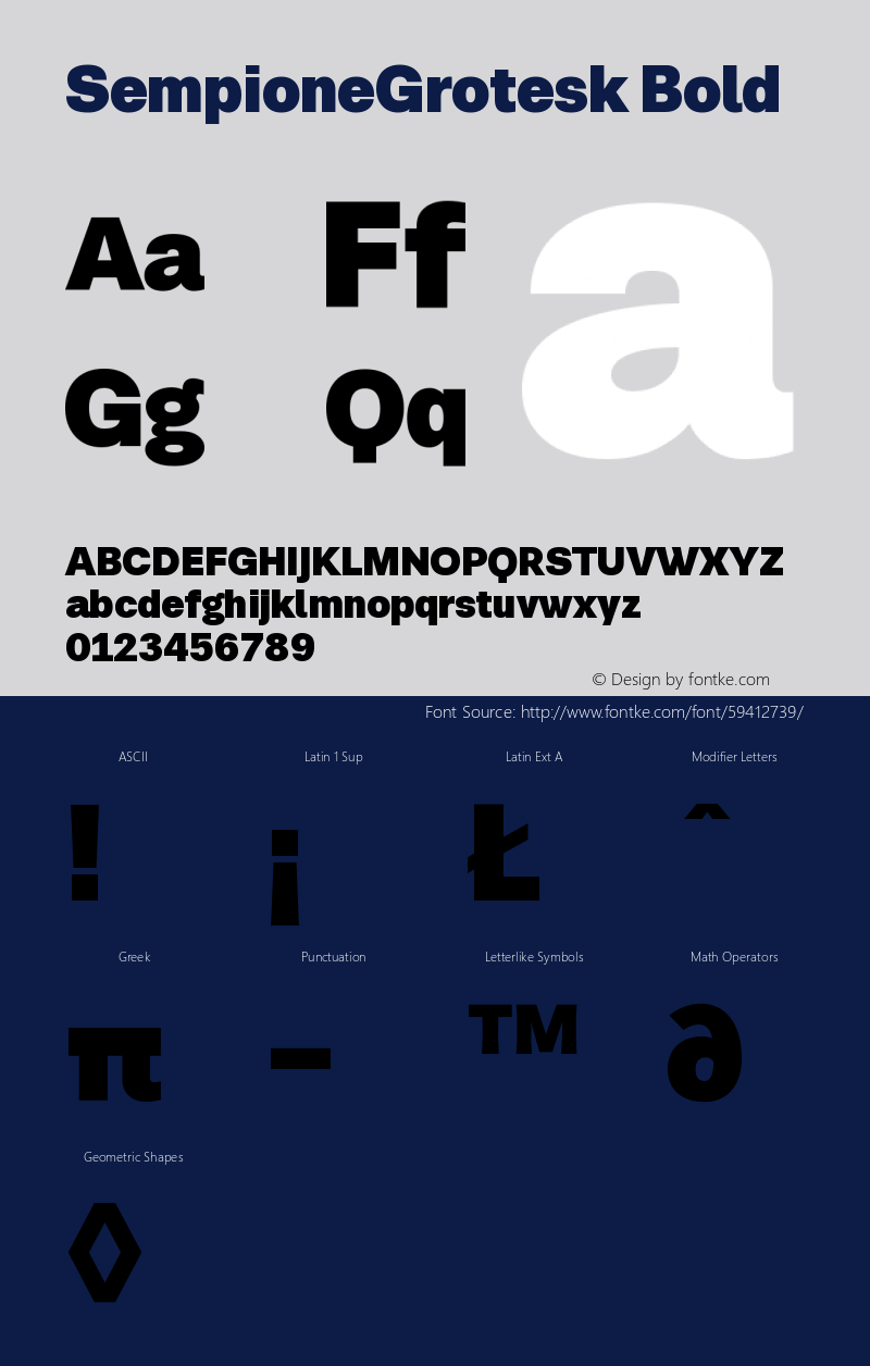 SempioneGrotesk Black Version 2.001 Font Sample