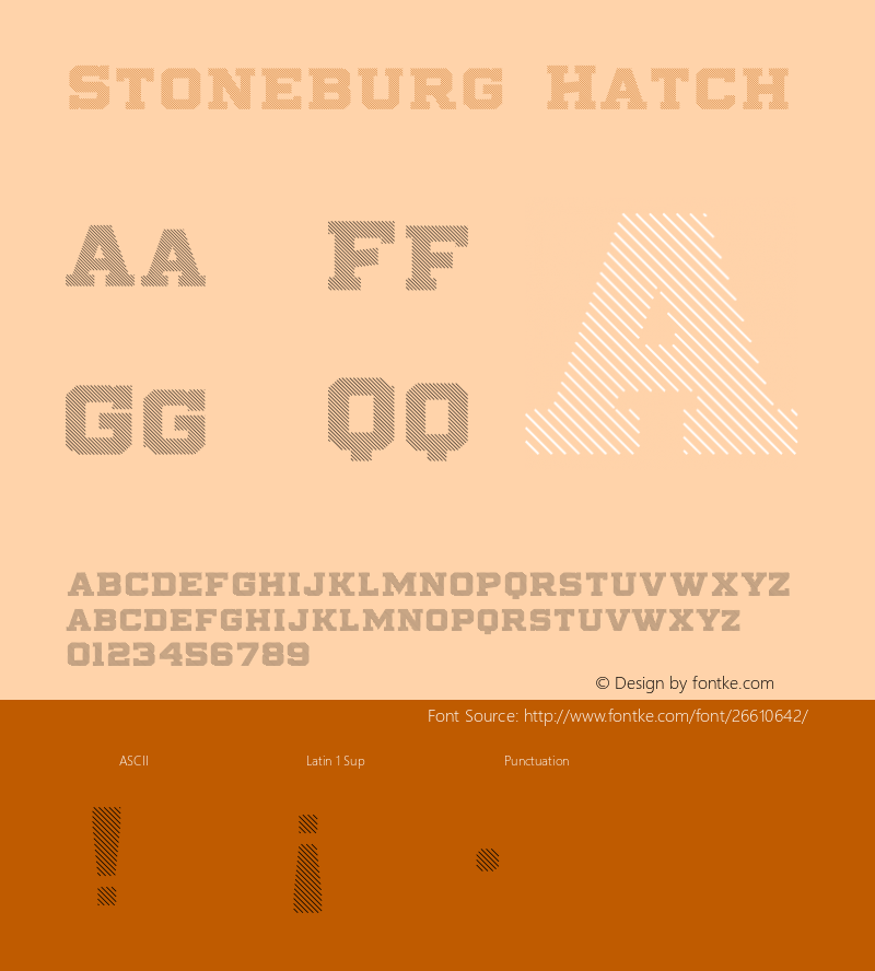 Stoneburg Hatch Version 1.000;PS 001.000;hotconv 1.0.88;makeotf.lib2.5.64775 Font Sample