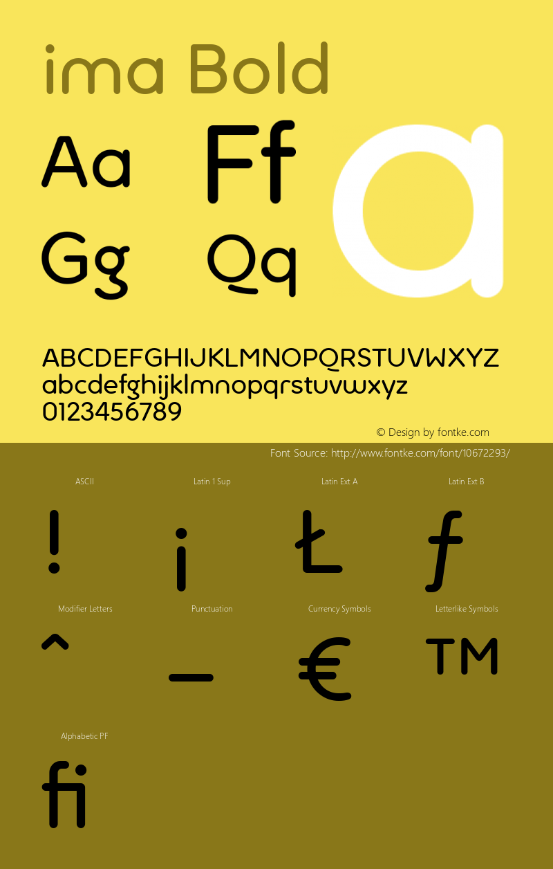 ima Bold Version 1.000;com.myfonts.easy.tipografiaramis.ultima.regular.wfkit2.version.3uFi Font Sample