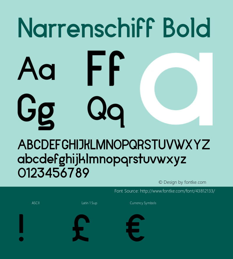 Narrenschiff Bold Version 1.000;PS 002.000;hotconv 1.0.88;makeotf.lib2.5.64775 Font Sample