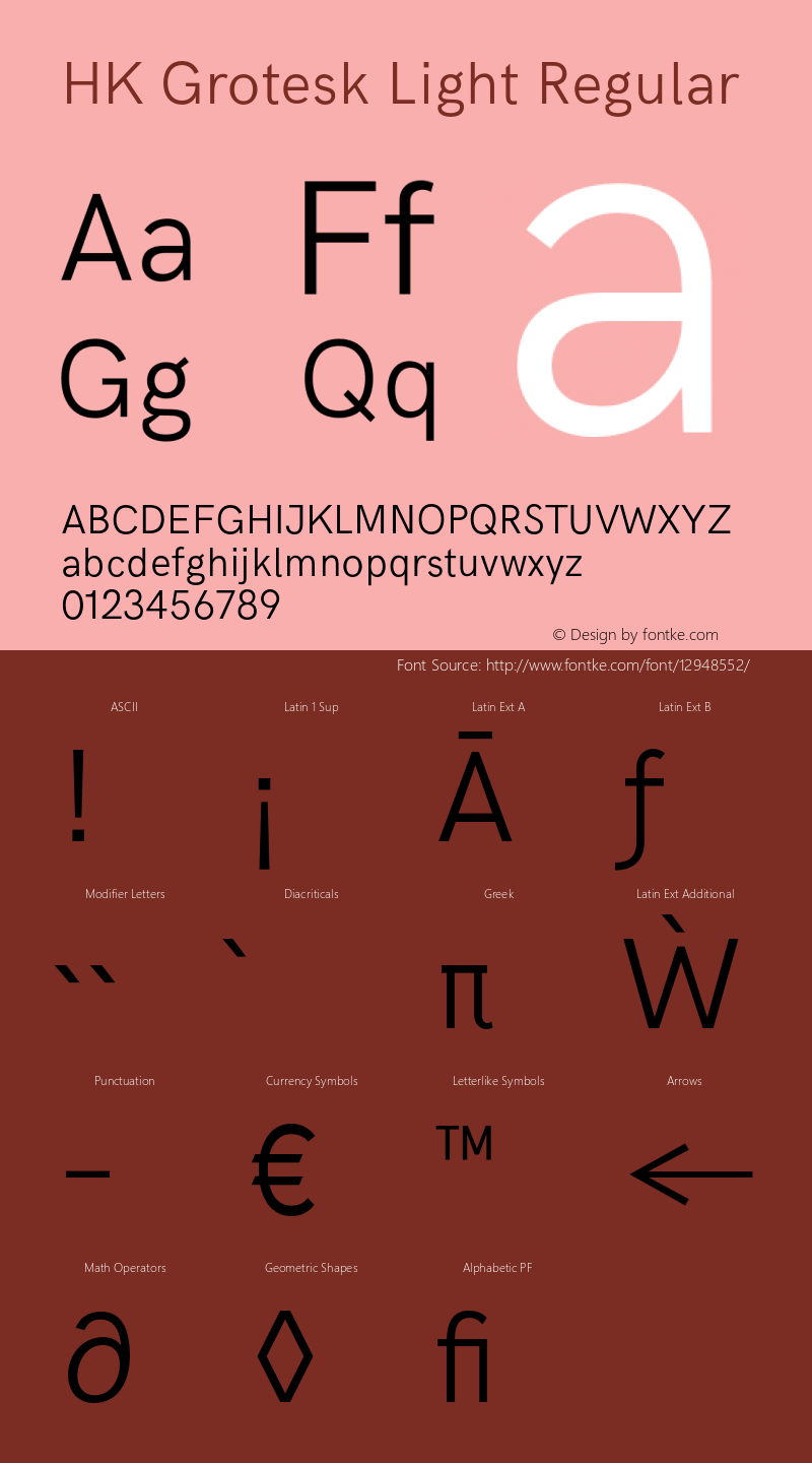 HK Grotesk Light Regular Version 1.000;PS 001.000;hotconv 1.0.88;makeotf.lib2.5.64775 Font Sample